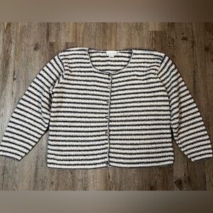 Vintage 90s Knit Striped Cardigan
